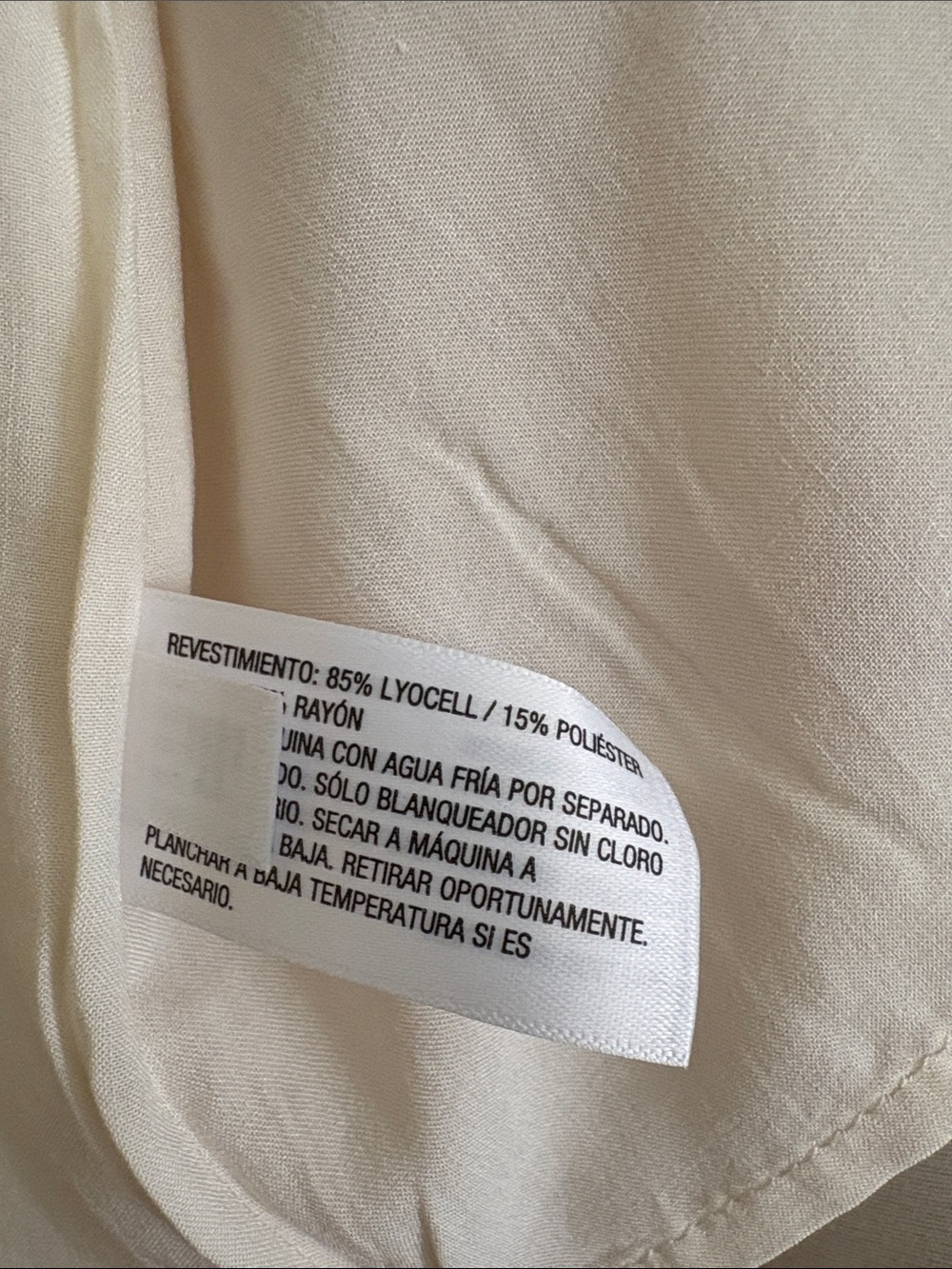 Future Collective Women's Cream Maxi Skirt with Gathered Pintuck Yoke - Picture 4 of 4
